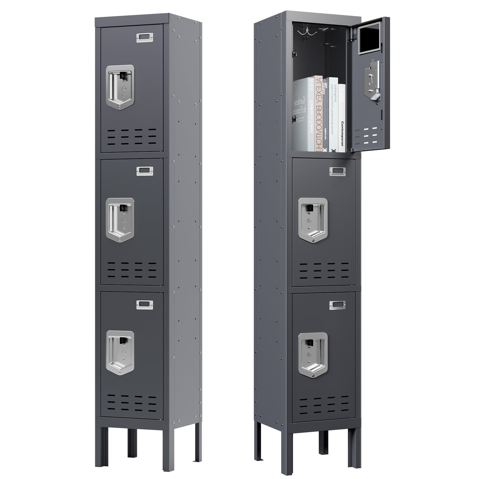 66" Height Metal Storage Locker 3 Door - Sapital