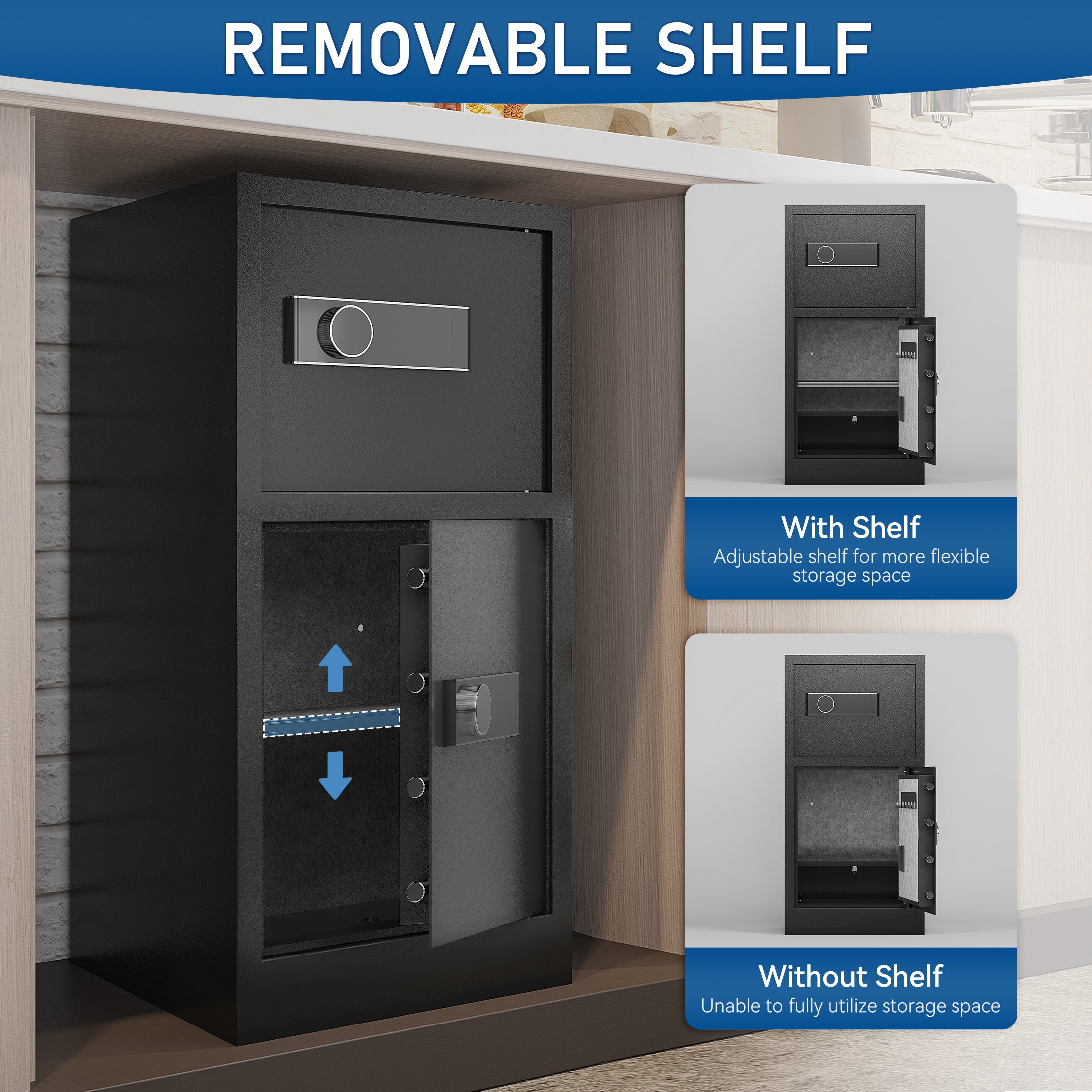8.6 Cuft Extra Large Dual Door Safe Box