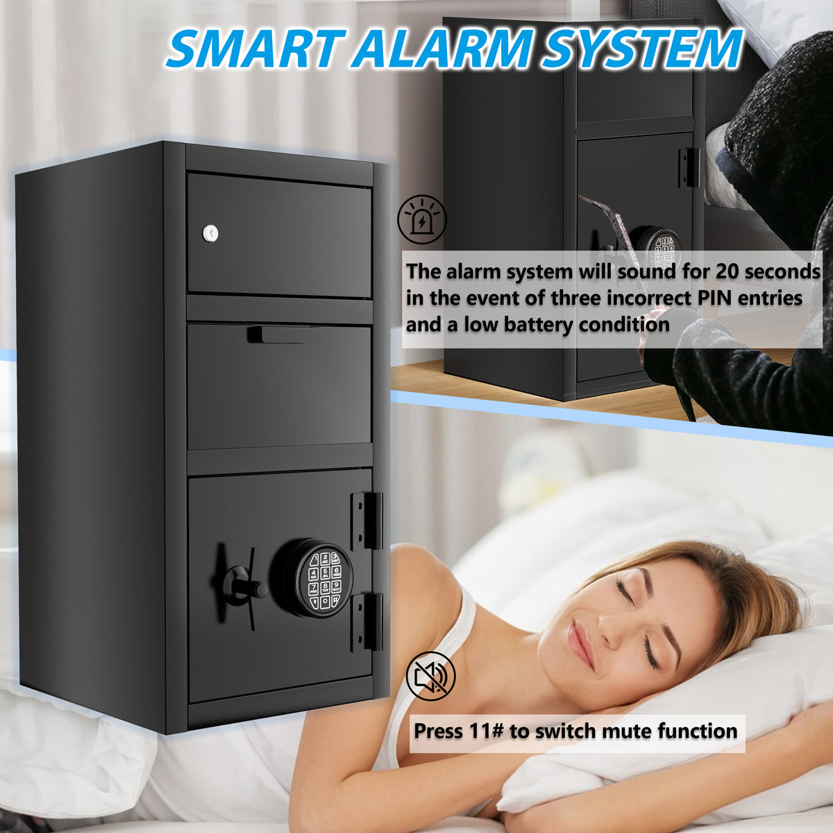 6.5 CuFt Commercial Anti-Drop Safe Box - Sapital